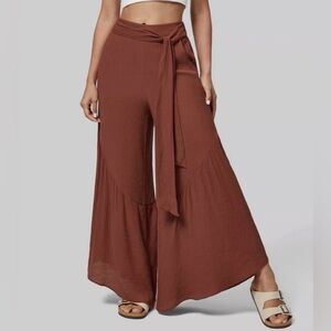 HALARA Terracotta Burnt OrangeWide-Leg Flare Pant SM SOLD OUT-last pair I found